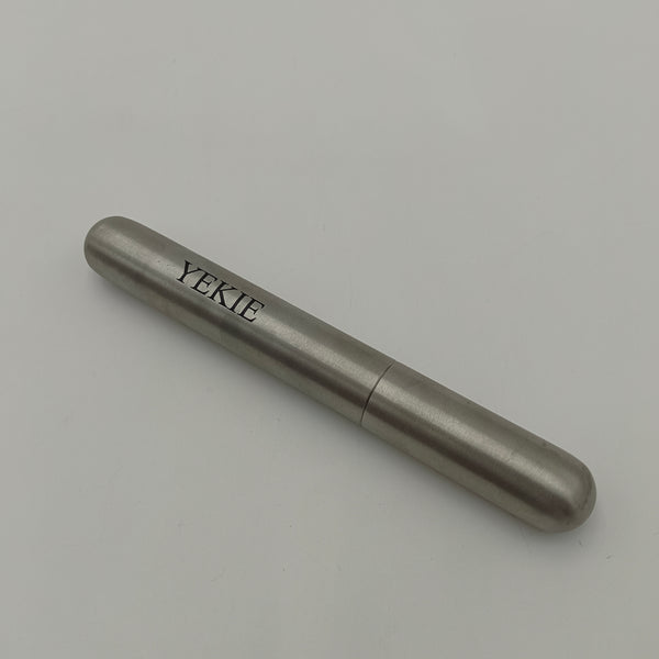 YEKIE Cigar boxes Stainless Steel Cigar Case, Portable Travel Cigar Tube, Silver