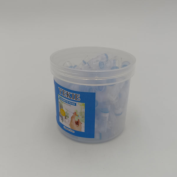 YEKIE Cigarette filters Disposable Plastic Cigarette Filters with Storage Container