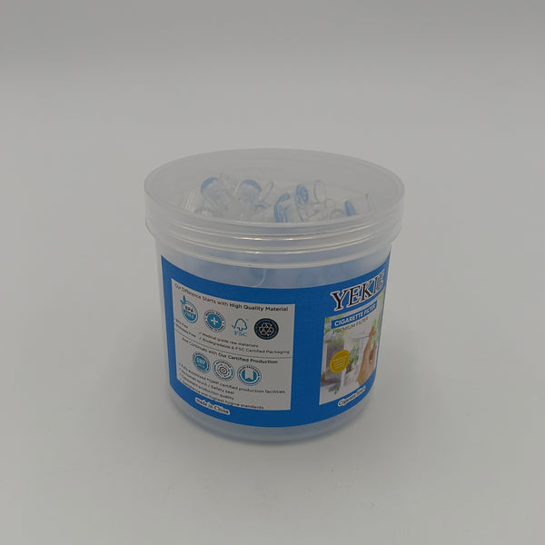 YEKIE Cigarette filters Disposable Plastic Cigarette Filters with Storage Container