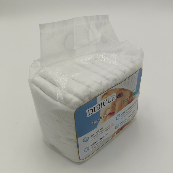 DIBICLE Baby diapers Breathable and Skin-friendly Baby Diapers, Size S, 10 Count