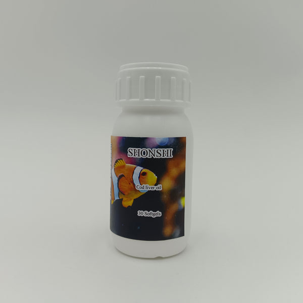 SHONSHI Cod liver oil 30 soft Capsules of cod liver oil, protecting the heart, brain and improving eyesight