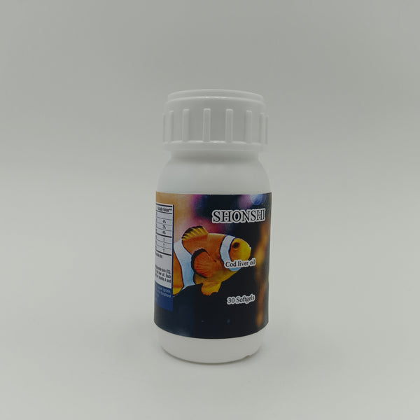 SHONSHI Cod liver oil 30 soft Capsules of cod liver oil, protecting the heart, brain and improving eyesight