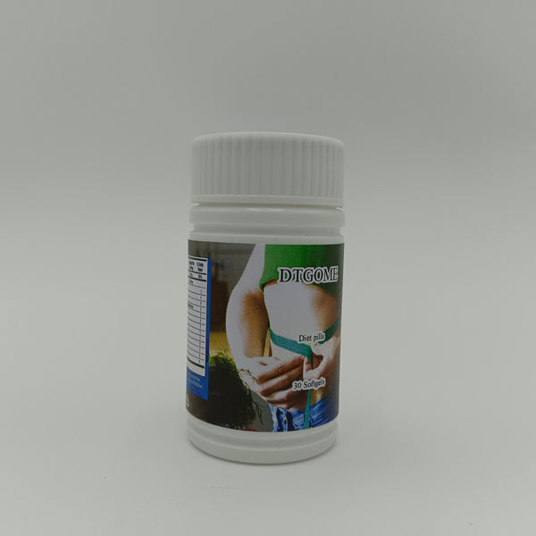 DTGOME Diet pills Weight loss dietary supplement, 30 soft capsules, assisting in fat reduction and metabolism