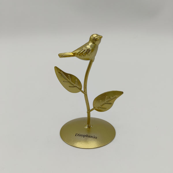 Dimphaxio Works of art of common metal Metal Bird Sculpture, Decorative Desk Figurine