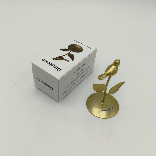 Dimphaxio Works of art of common metal Metal Bird Sculpture, Decorative Desk Figurine