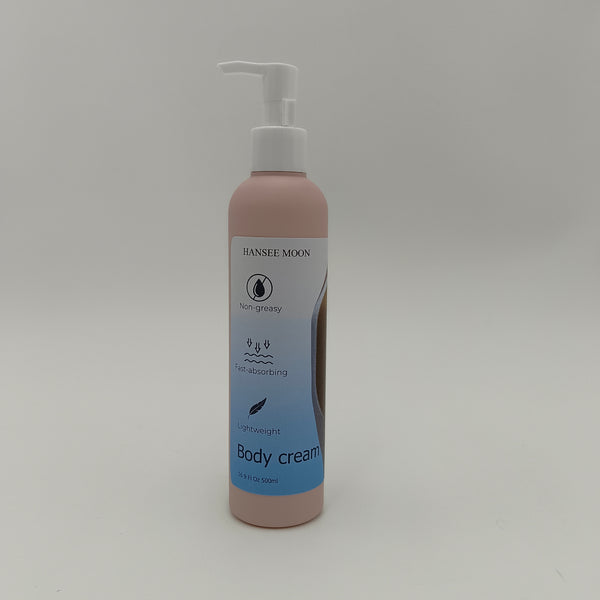 HANSEE MOON Body cream Non-Greasy Lightweight Body Cream, Fast-Absorbing, 16.9 fl oz