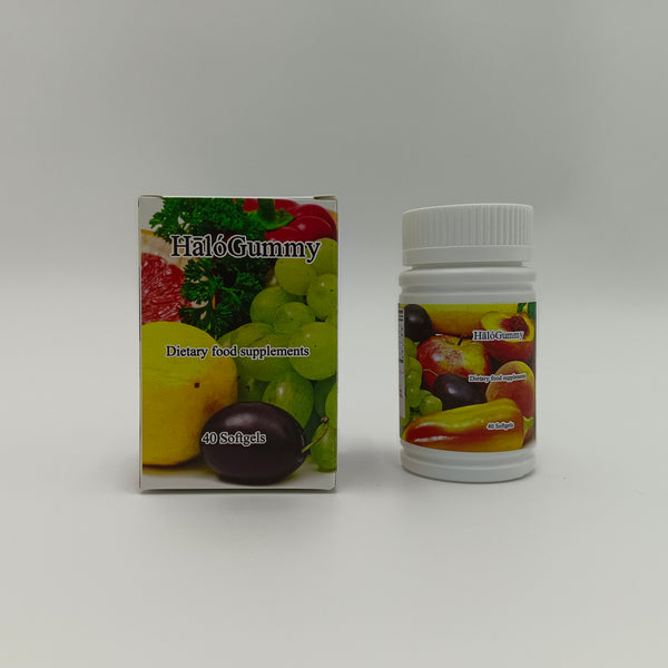 HālóGummy Dietary food supplements 40 Capsules Natural fruit and vegetable dietary supplement