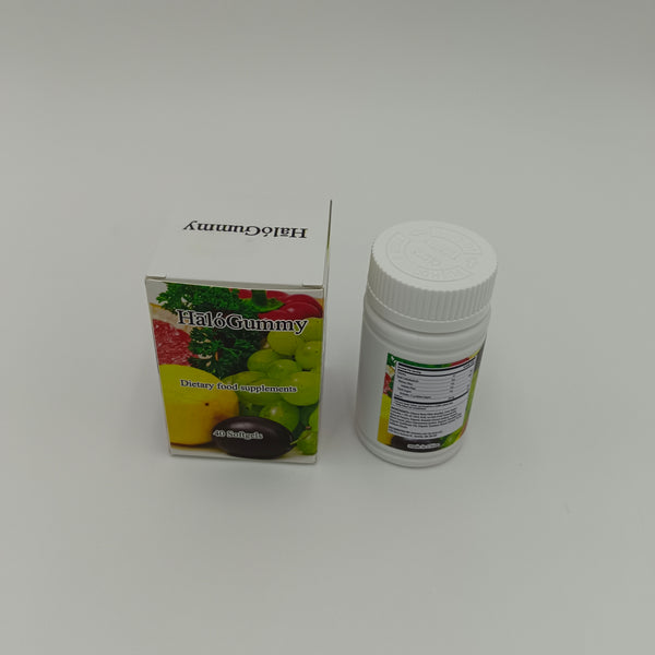 HālóGummy Dietary food supplements 40 Capsules Natural fruit and vegetable dietary supplement