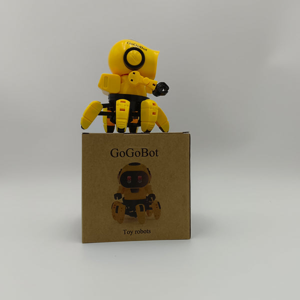 GoGoBot Toy robots Interactive Robot Toy with Articulated Limbs, Yellow and Black