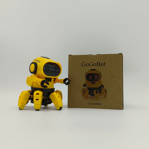 GoGoBot Toy robots Interactive Robot Toy with Articulated Limbs, Yellow and Black