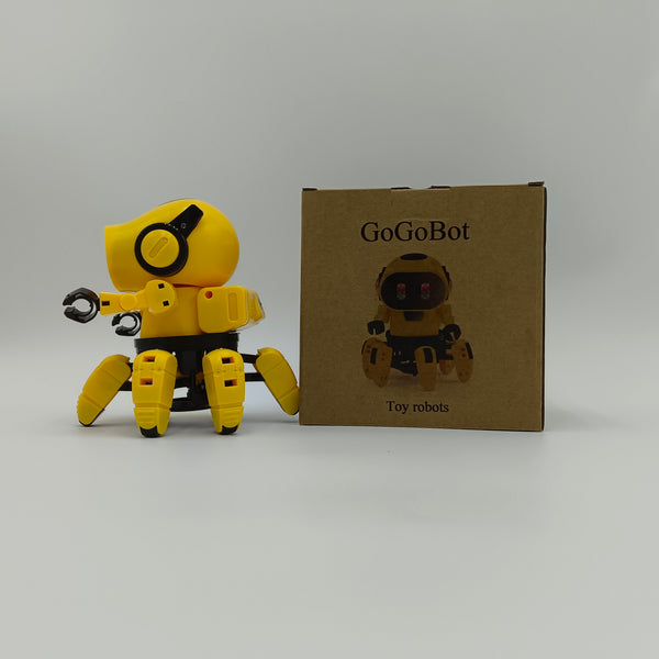 GoGoBot Toy robots Interactive Robot Toy with Articulated Limbs, Yellow and Black