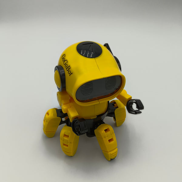 GoGoBot Toy robots Interactive Robot Toy with Articulated Limbs, Yellow and Black