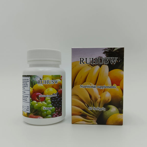 RUHUSW Nutritional supplements Natural Fruit and Vegetable Extract Nutritional Supplement, 50 soft capsules