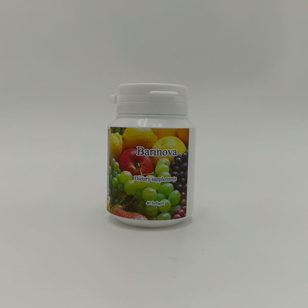 Barinova Dietary supplements 40 soft capsules, organic fruit and vegetable formula