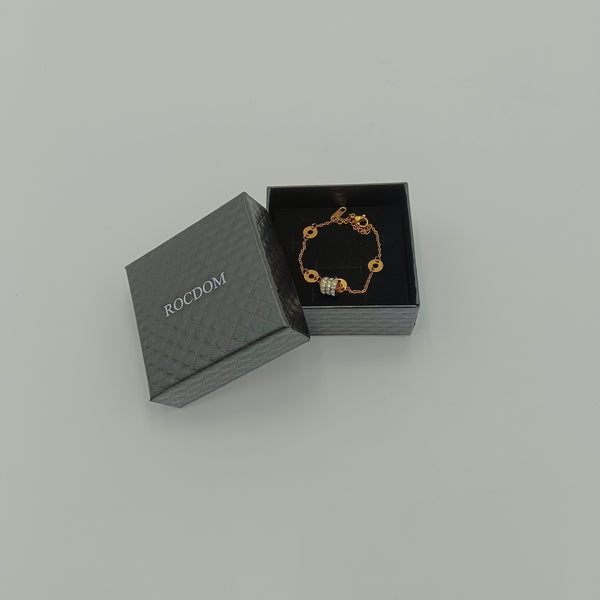 ROCDOM Bracelets Rose Gold Plated Fashion Jewelry Bracelet with Gift Box
