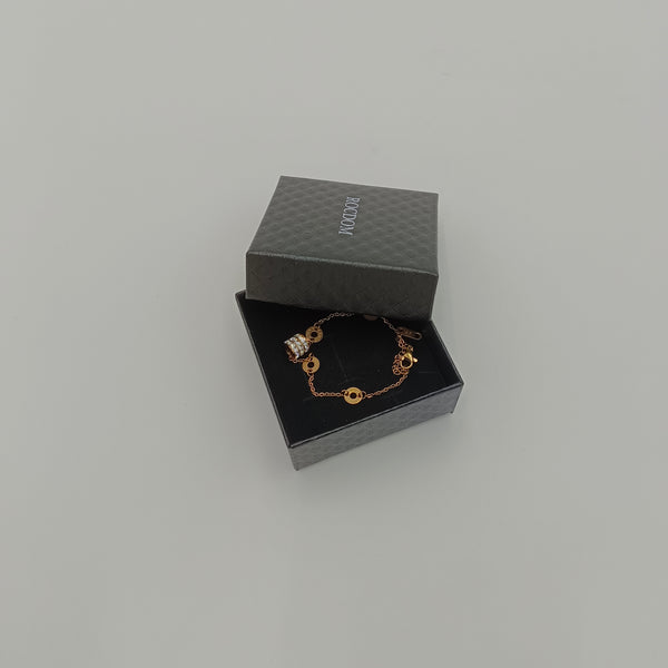 ROCDOM Bracelets Rose Gold Plated Fashion Jewelry Bracelet with Gift Box