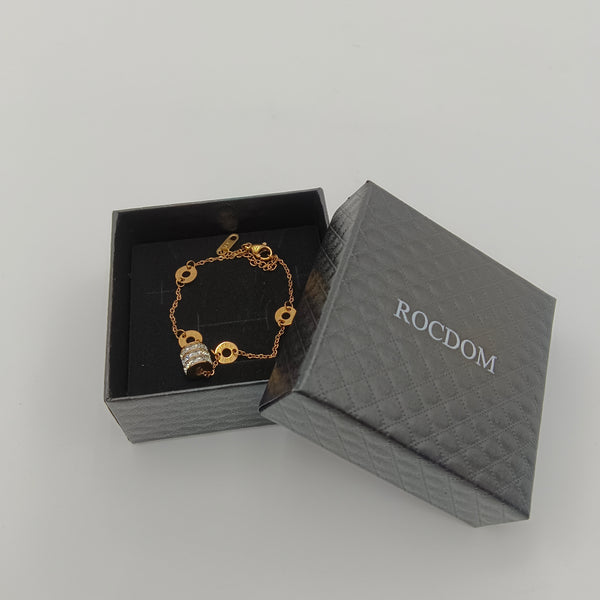 ROCDOM Bracelets Rose Gold Plated Fashion Jewelry Bracelet with Gift Box