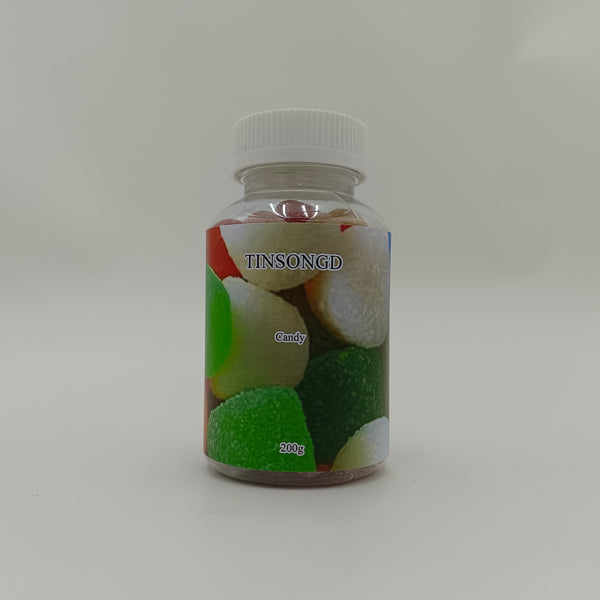 TINSONGD Candy Mixed Fruit Flavors Assorted Candy for Kids, 200g Jar