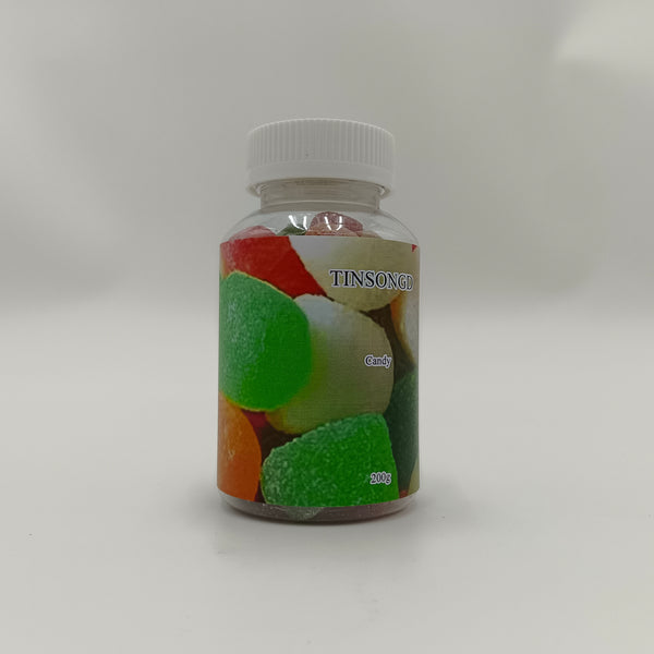 TINSONGD Candy Mixed Fruit Flavors Assorted Candy for Kids, 200g Jar