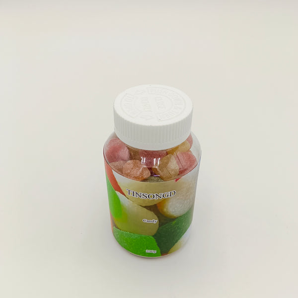 TINSONGD Candy Mixed Fruit Flavors Assorted Candy for Kids, 200g Jar