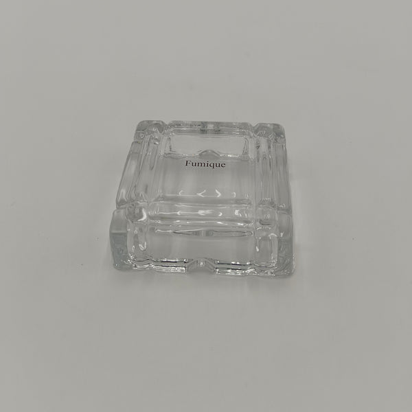Fumique Ashtrays Clear Glass Square Ashtray, Classic Design, Decorative Home Tabletop Accessory