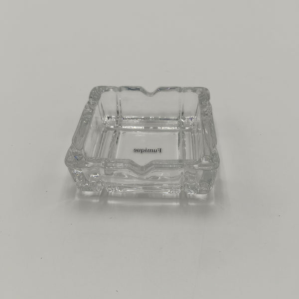Fumique Ashtrays Clear Glass Square Ashtray, Classic Design, Decorative Home Tabletop Accessory