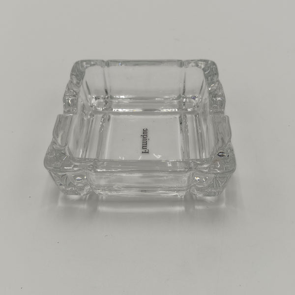 Fumique Ashtrays Clear Glass Square Ashtray, Classic Design, Decorative Home Tabletop Accessory