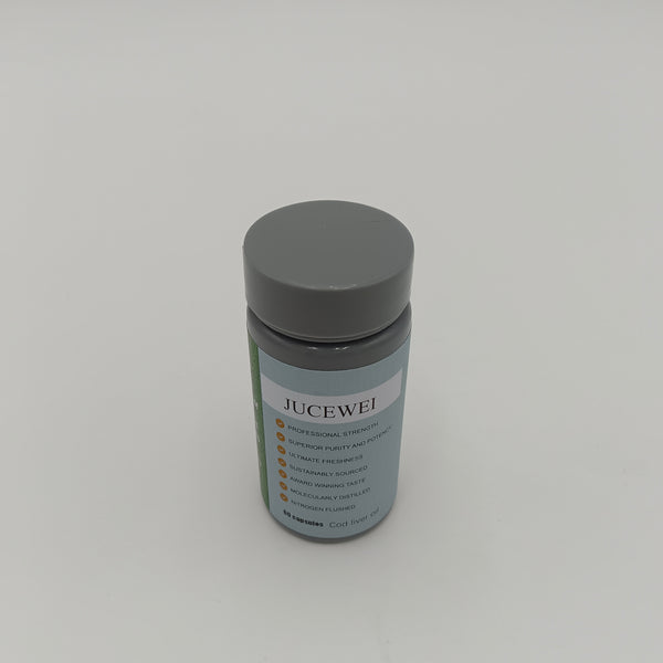 JUCEWEI Cod liver oil 60 soft capsules of cod liver oil, odorless, supporting overall health