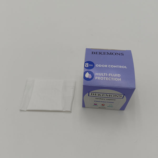 BEKEMONS Sanitary napkins Breathable sanitary napkins for women, 20-piece set, 8-hour leak-proof