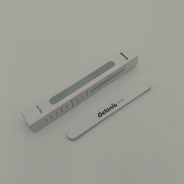 nail files Professional Nail File, Dual Sided 600/3000 Grit, 7 Inch, White