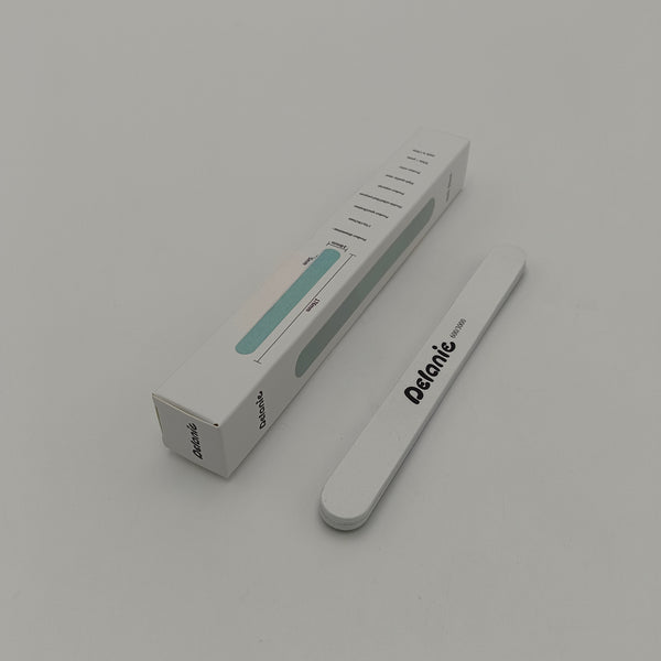 nail files Professional Nail File, Dual Sided 600/3000 Grit, 7 Inch, White