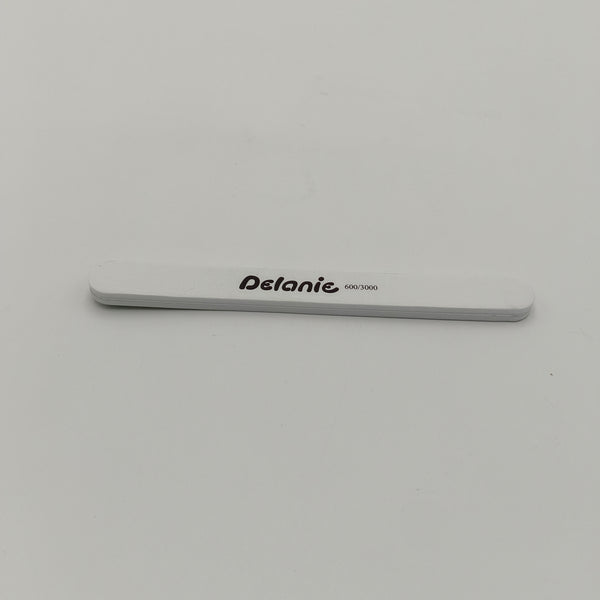 nail files Professional Nail File, Dual Sided 600/3000 Grit, 7 Inch, White