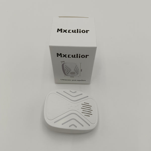 Mxculior Ultrasonic pest repellers Household plug-in - safe and silent - White mini ultrasonic mosquito repellent