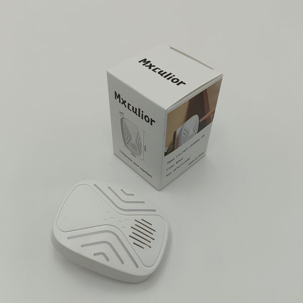 Mxculior Ultrasonic pest repellers Household plug-in - safe and silent - White mini ultrasonic mosquito repellent