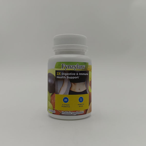 Fynzylarv Probiotic supplements 50 capsules Probiotic soft Capsules, containing vitamin C/ zinc/elderberry