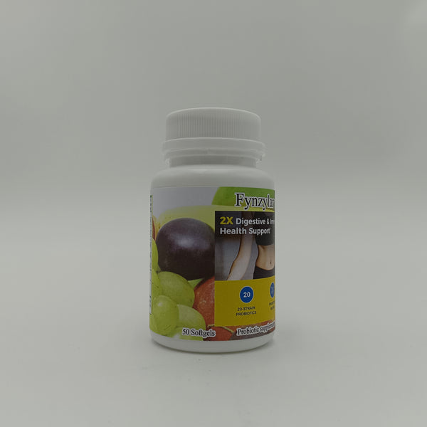 Fynzylarv Probiotic supplements 50 capsules Probiotic soft Capsules, containing vitamin C/ zinc/elderberry