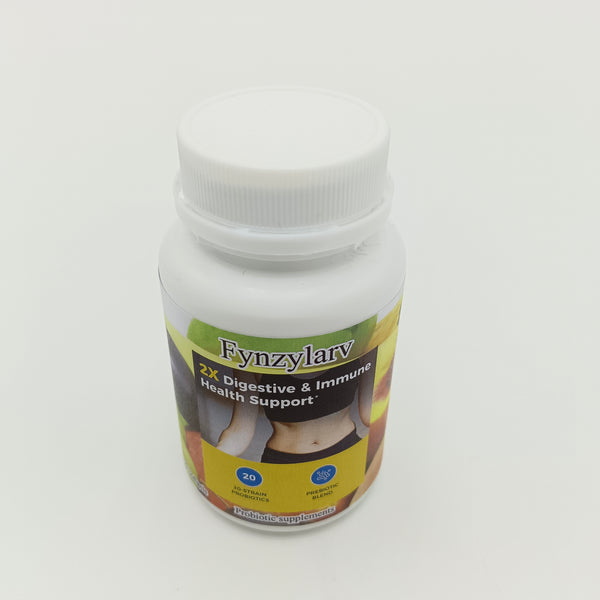 Fynzylarv Probiotic supplements 50 capsules Probiotic soft Capsules, containing vitamin C/ zinc/elderberry