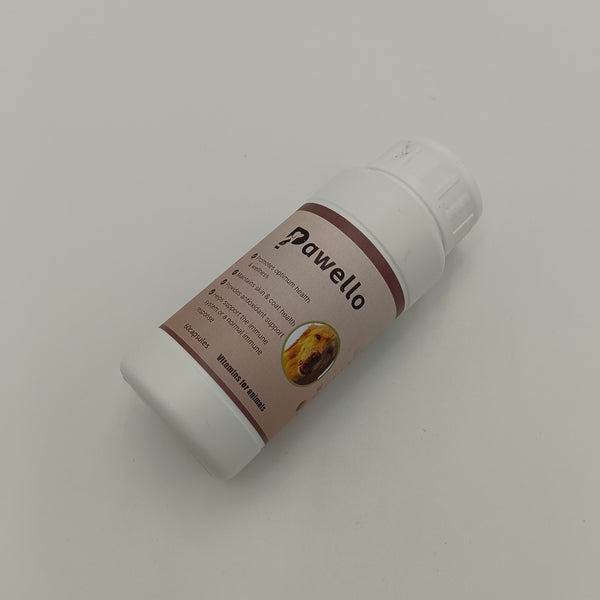 Pawello Vitamins for animals 60 capsules Animal multivitamin capsules for all dogs and cats