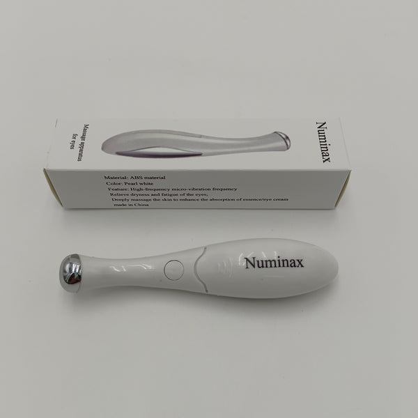 Numinax Massage apparatus for eyes White Eye Massager, High-Frequency Micro-Vibration, ABS Material