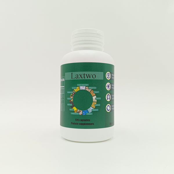 Laxtwo Protein supplements Natural formula protein supplement, healthy nutrition supply, 120 capsules
