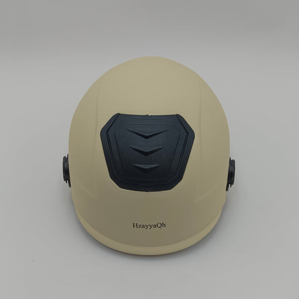 HzayyaQh Motorcycle helmets Beige Motorcycle Helmet with Adjustable Straps