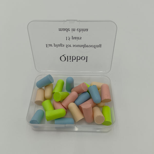 Qlibbol Ear plugs for soundproofing Multi-purpose colorful earplugs, 15 pairs