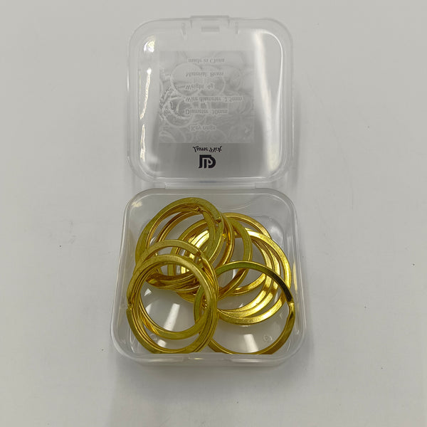 Lume Pick Key rings Brass Key Rings, 30mm Diameter, 2.5mm Wire Thickness