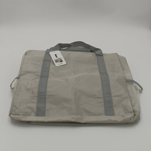 Travel bags Light Gray Polyester Travel Duffel Bag, Mesh Pockets, Carrying Handles