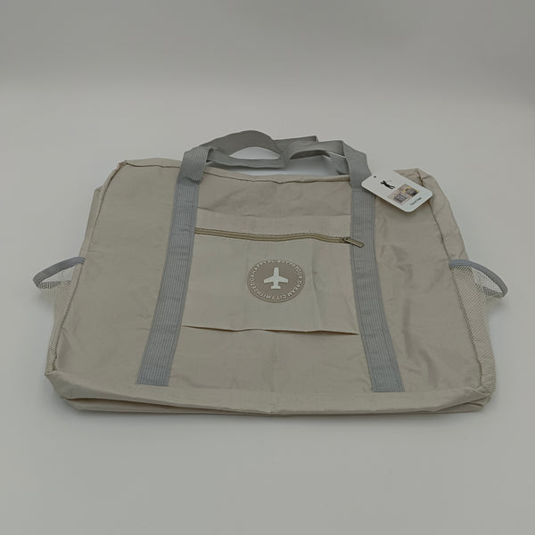 Travel bags Light Gray Polyester Travel Duffel Bag, Mesh Pockets, Carrying Handles
