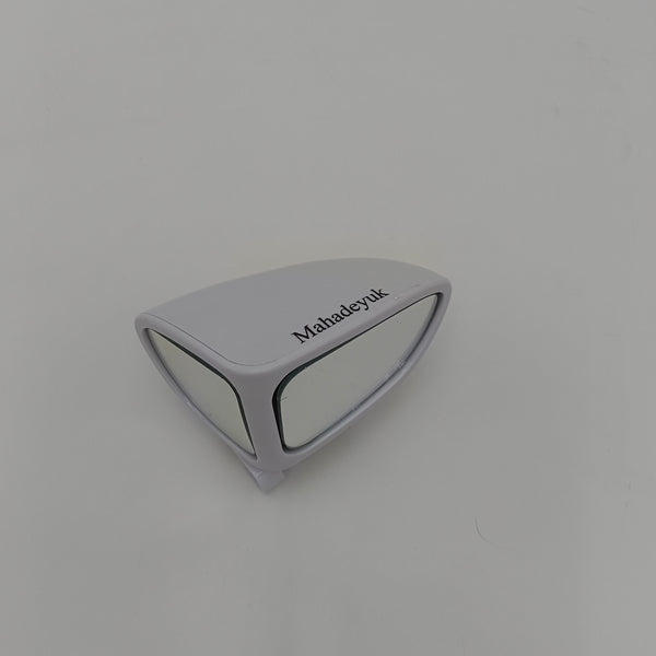 Mahadeyuk Rearview mirrors for automobiles White ABS Car Rearview Mirror, 10.5 x 6.5 cm, Universal Mount