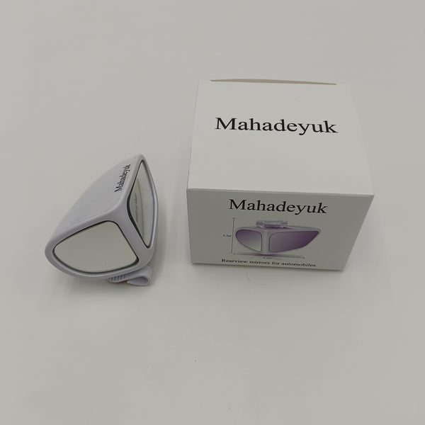 Mahadeyuk Rearview mirrors for automobiles White ABS Car Rearview Mirror, 10.5 x 6.5 cm, Universal Mount