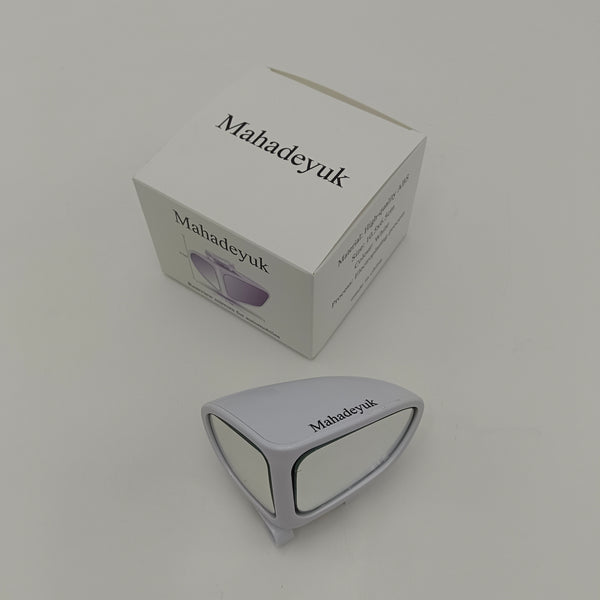 Mahadeyuk Rearview mirrors for automobiles White ABS Car Rearview Mirror, 10.5 x 6.5 cm, Universal Mount