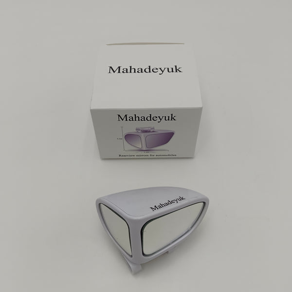Mahadeyuk Rearview mirrors for automobiles White ABS Car Rearview Mirror, 10.5 x 6.5 cm, Universal Mount
