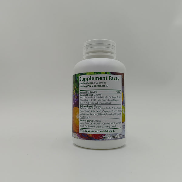 Zephrino Dietary food supplements Multi-dimensional plant dietary supplement,90 capsules, herbal formula